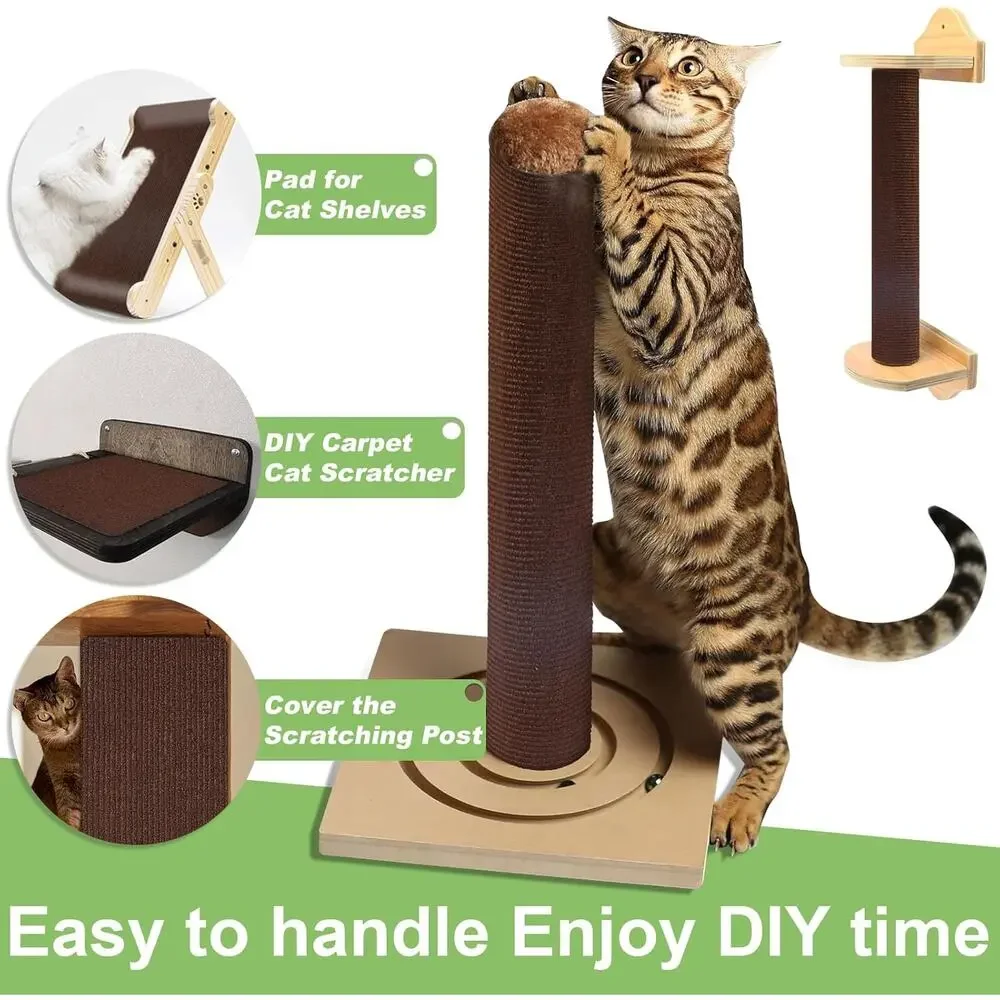 Self-Adhesive Cat Scratching Mat | Trimmable Couch & Furniture Protector
